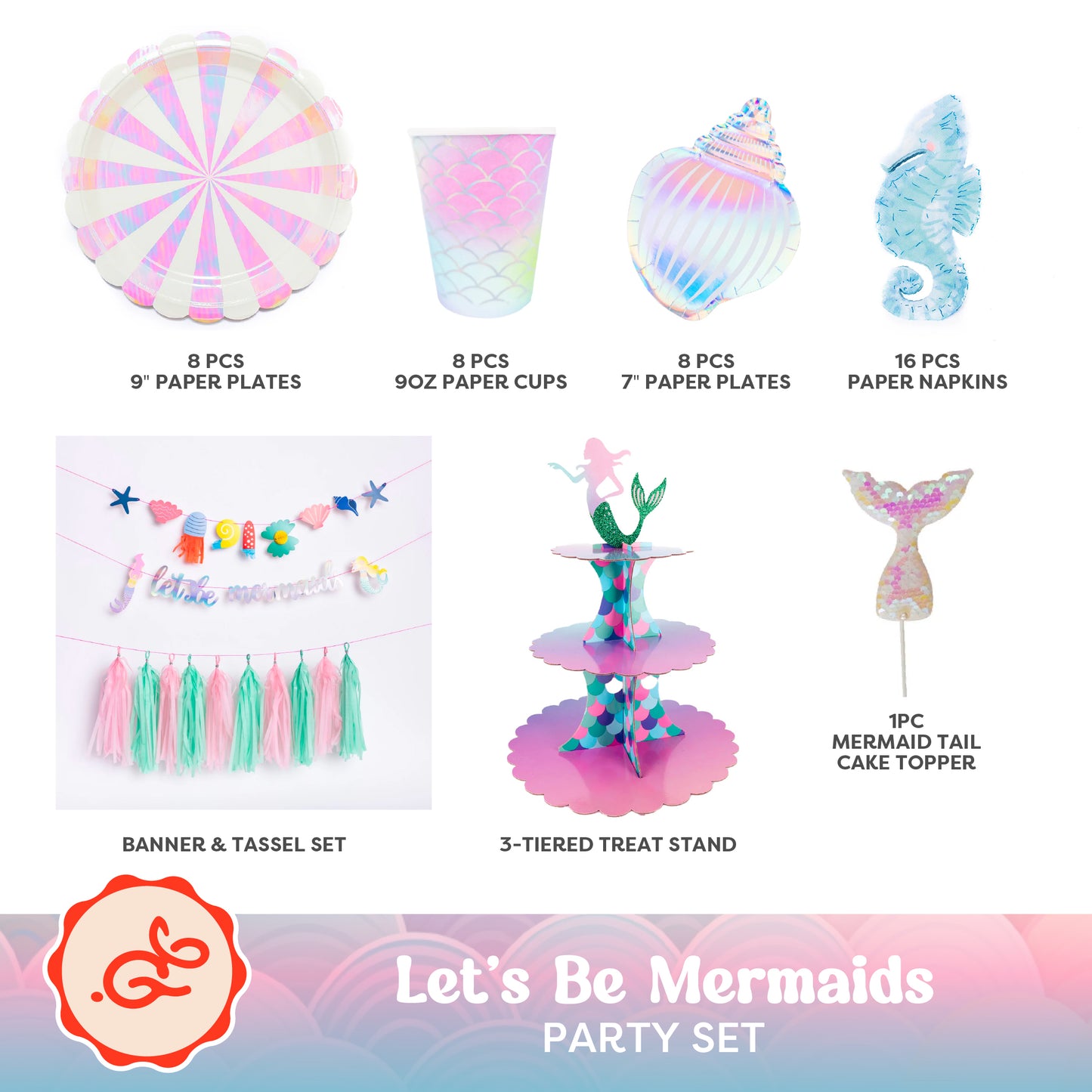 Let's Be Mermaids Party Set