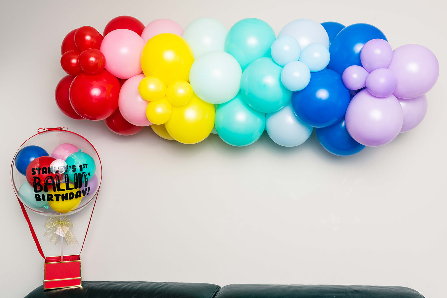 Bright Rainbow Balloon Garland Kit