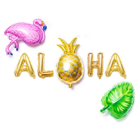 Aloha Foil Balloon Phrase Banner