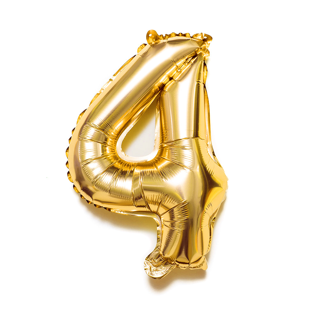 16" Foil Number 4 Balloon