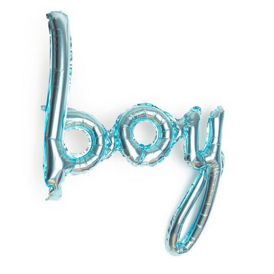Boy Script Foil Balloon