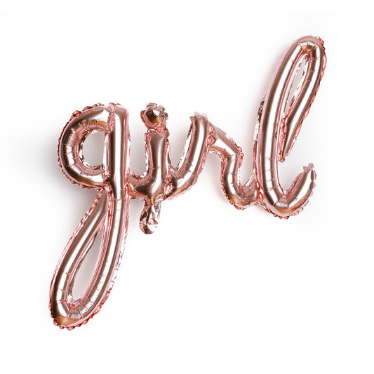 Girl Script Foil Balloon