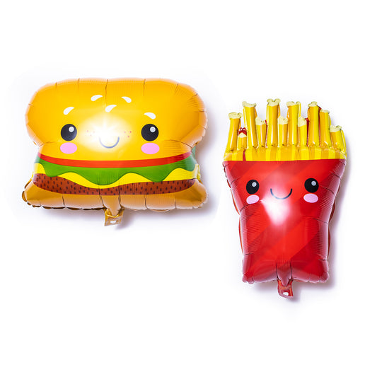 Hamburgers and French Fries Balloon Set