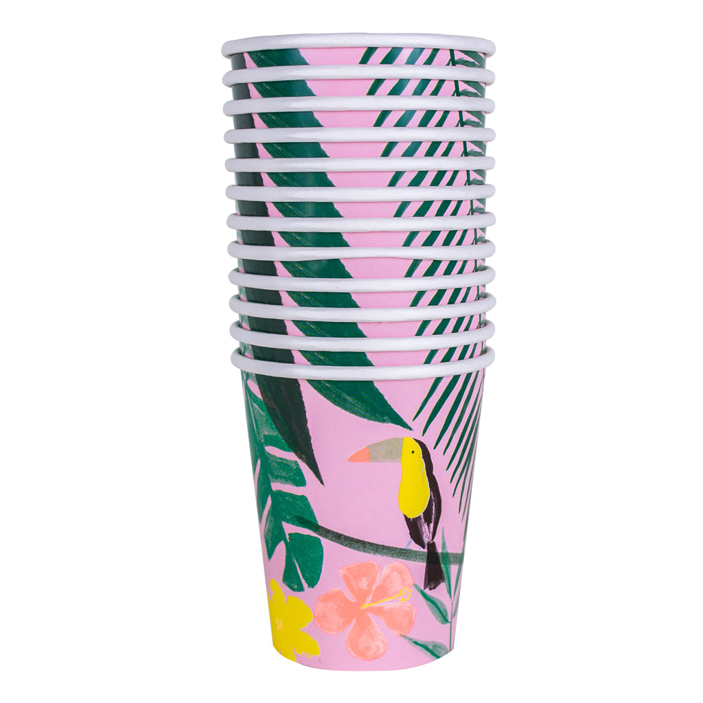 Meri Meri Pink Tropical Paper Cups