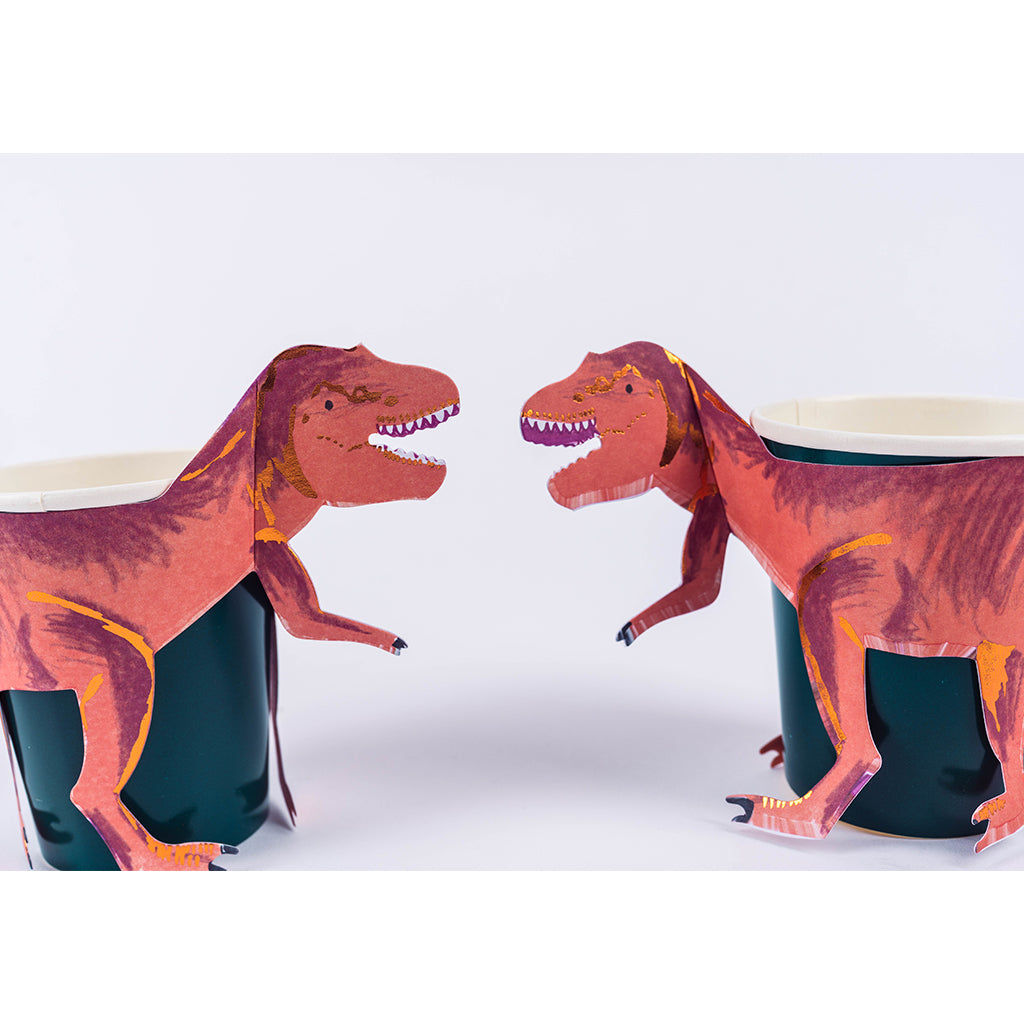T-Rex Dinosaur Paper Cups