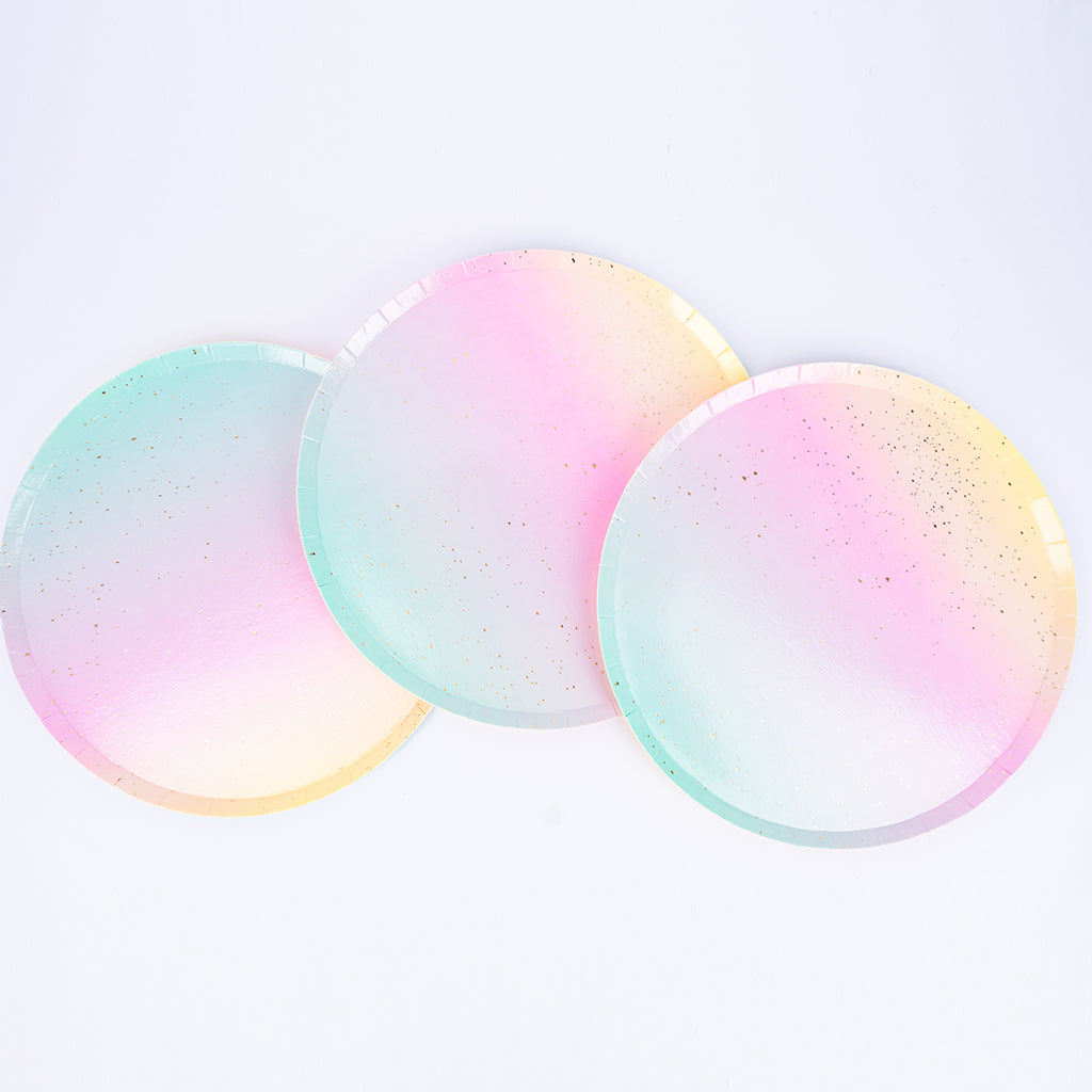 Ombre Circle Small Paper Plates