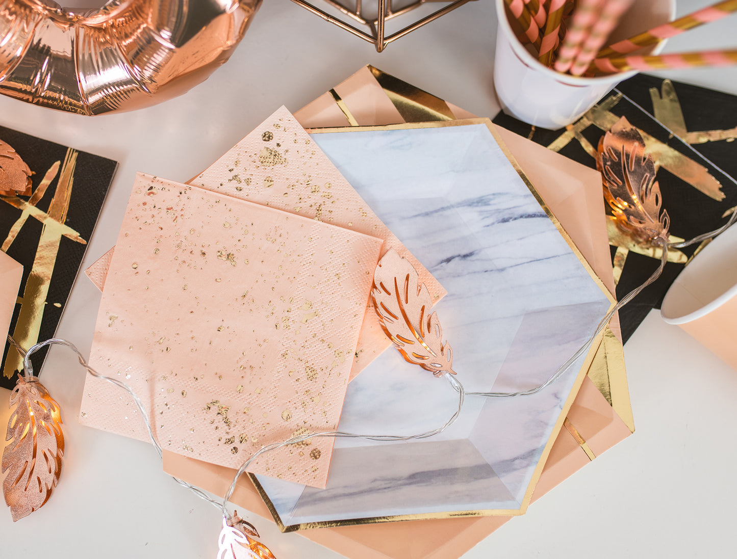 Blush and Gold Tabletop Party Pack